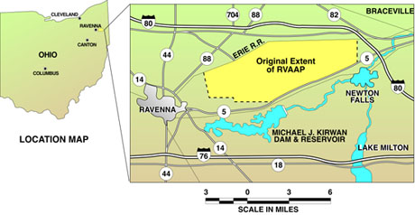 location map of Ravenna